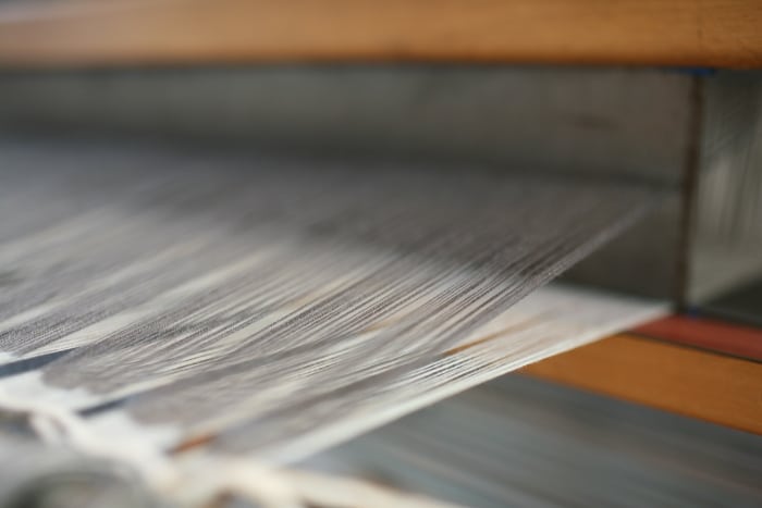 warp on loom