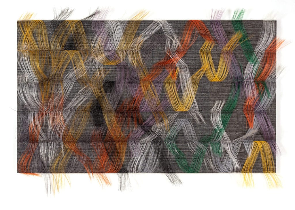 coloured wall piece