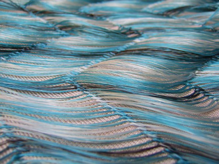 close up turquoise horsehair