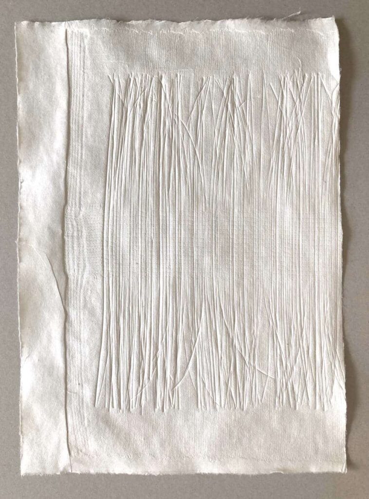 fiber texture in Korean paper